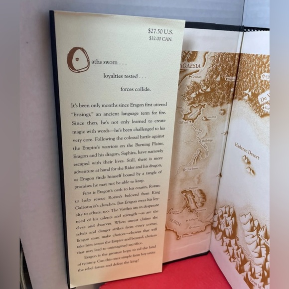 Hard Cover The Inheritance Cycle Ser.:Brisingr : Book III by Christopher Paolini - Picture 4 of 4